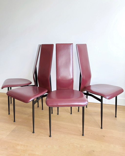 4x Fasem S44 eetkamerstoelen