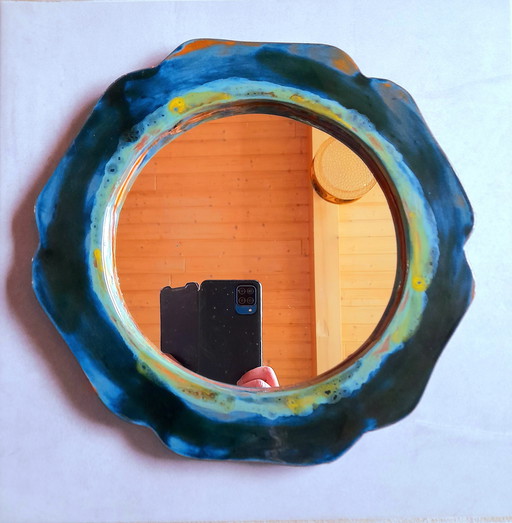 Keramische spiegel met glazuurlaag