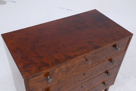 Image 1 of Donkere vintage ladekast | Mid Century ladekast | Retro 60s houten opbergmeubel #04-13