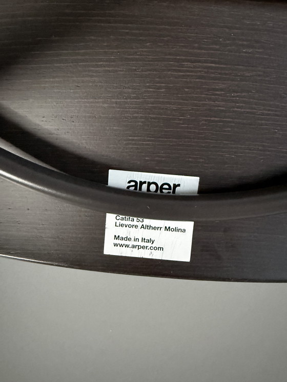 Image 1 of 4 Arper Catifa 53 design stoelen hout Wengé