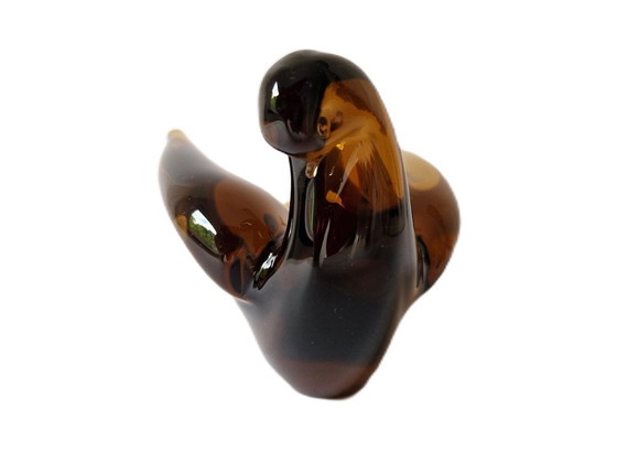 Image 1 of FM Konstglas Suecia - Escultura de cristal Pájaro