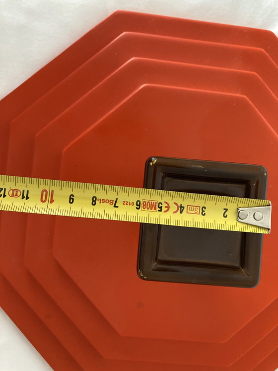 2 Vintage 70s Octagonal Wall Hooks, Italian Made – Coat racks, Plastic (photo 11 of 12)