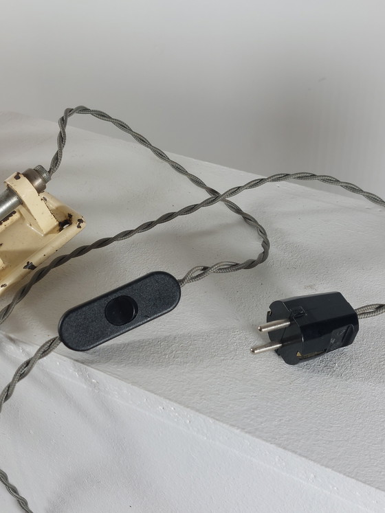 Image 1 of Vintage schaarlamp, werkplaatslamp, wandlamp, metaal