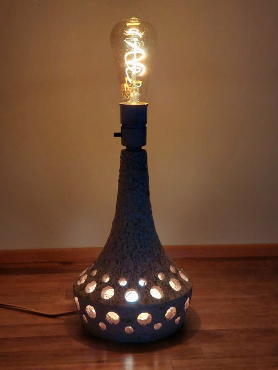Image 1 of Pied de lampe danois du milieu du XXe siècle, en céramique