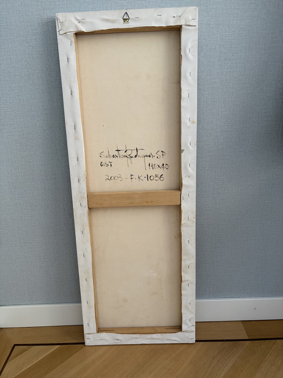Image 1 of Beautiful painting by Sebastian Rodrigues from 2003, 110x40cm