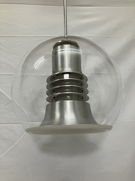 Image 1 of Space age vintage glass pendant lamp by Leclair & Schäfer