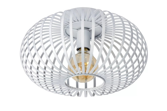Lucide MANUELA Ceiling Light Ø39.5 cm 1x E27 White (photo 2 of 3)