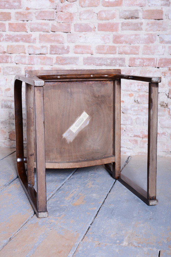 Restored Art Deco Armchair, by Tatra, Pravenec, Beech, Polished, Czech, 1930s – Wood (photo 7 of 13)