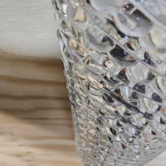 Image 1 of Vintage Wandlamp Glashutte Limburg bubbel glas textuur (jaren 60/70 / 60s / 70s) luchtbel textuur (organisch)