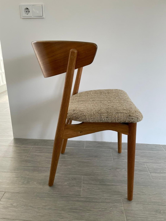 Image 1 of 4 x Helge Sibast Esstischstühle, Modellnummer 7, 1953