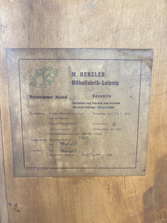 Image 1 of Buffet haut / meuble bar / vaisselier / vaisselier / armoire style années 50