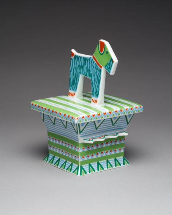 Image 1 of Postmoderne Rosenthal Studio-Line Künstler-Deckelbox Nr. 2 von Laura Fiume, Deutschland