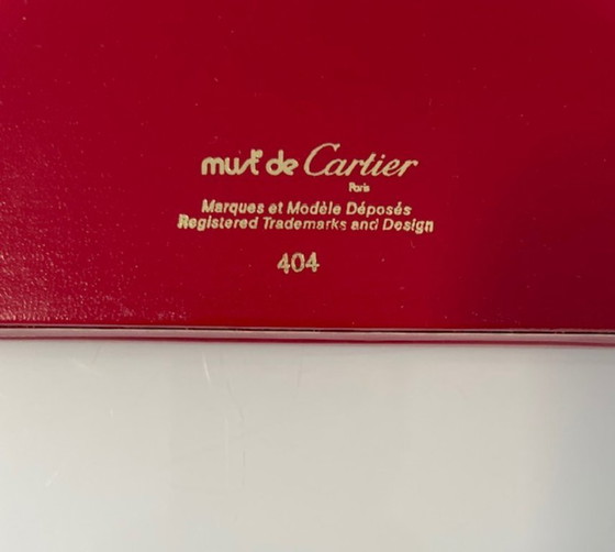 Image 1 of Penna a sfera Cartier Must Santos – Nuova, in platino, completa