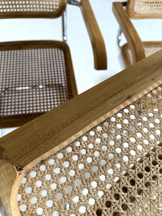 Image 1 of 4x vintage Cesca eetkamerstoel, Italië ‘70