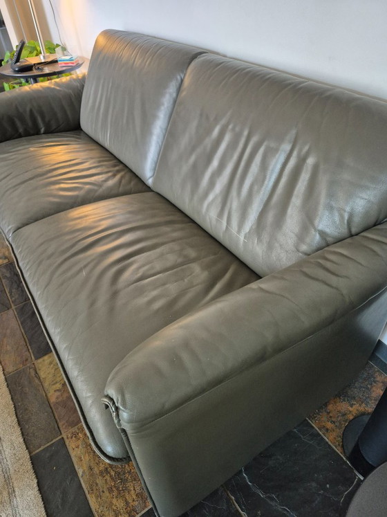 Divano in pelle grigio/verde Leolux – Divani (photo 4 of 8)