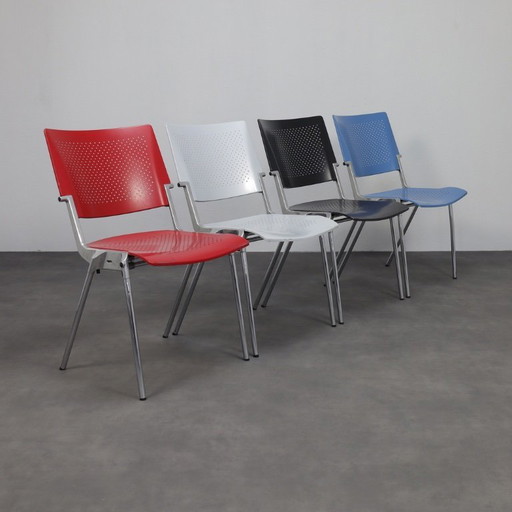 Set of 4 Dining Chairs “Sento” by Jørgen Kastholm for Dauphin, 1990s