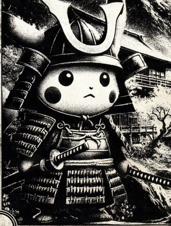 Image 1 of Kunstwerk Pikachu (Pokémon) Moment des Friedens