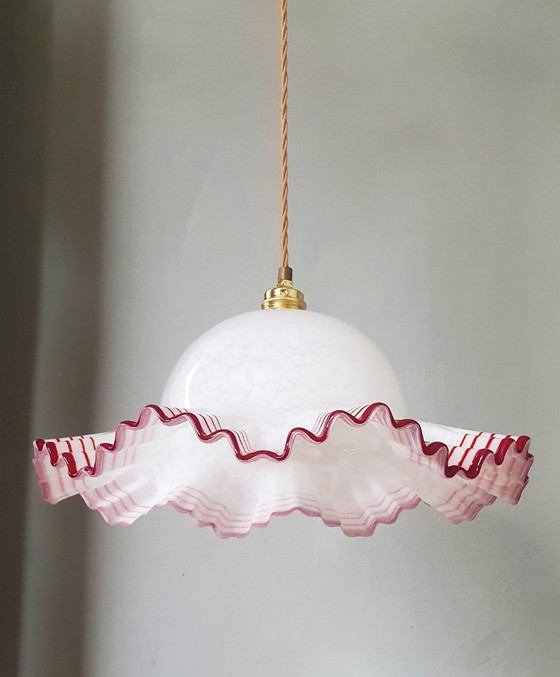 Image 1 of Grande paralume vintage in vetro di Murano - (presumibilmente) De Majo, Italia