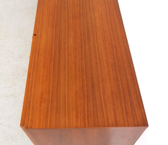 Vintage teak Sideboard with doors and drawers, 1960s, Wood, Brown, Mid Century Modern (photo 11 of 11)