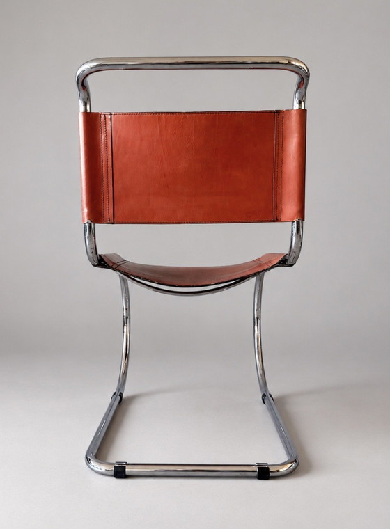 Image 1 of 4 sedie vintage MR10 di Mies van der Rohe per Fasem, Italia