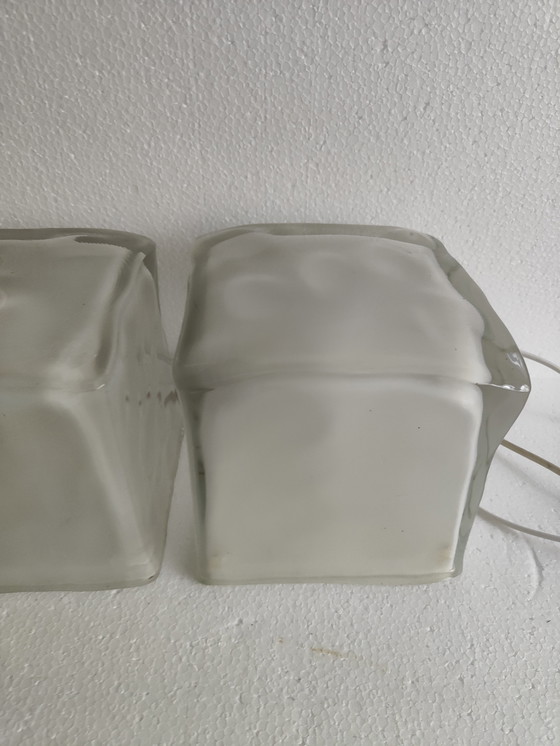 Image 1 of IKEA Iviken ice cube vintage lamp 3 stuks te koop