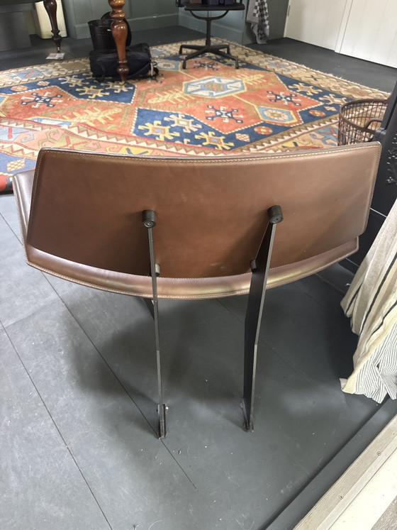 Jolle Armchair by Piet Boon – Leather, Metal (photo 3 of 7)