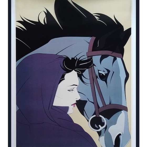 Image 1 of Splendido poster originale di Patrick Nagel degli anni '90 "Commemorativo n. 13"