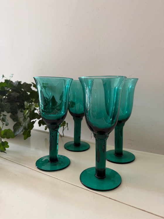 Copas de vino Mid Century – Vasos y jarras, Vidrio (photo 3 of 5)