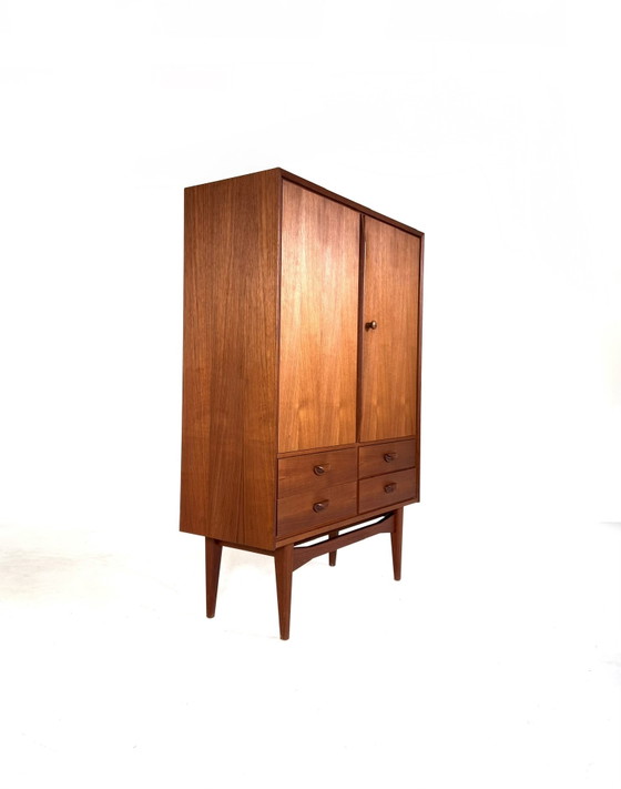 Credenza alta vintage danese in teak, anni '60 – Credenze alte, Wood (photo 11 of 11)