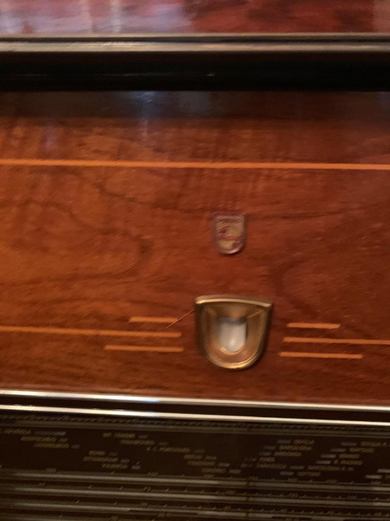 Philips F7E74-A radio giradischi del 1957 – Oggetti decorativi, Legno (photo 9 of 10)