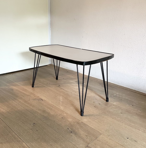 Image 1 of Retro vintage bijzettafel draadpootjes ‘50s-‘60s