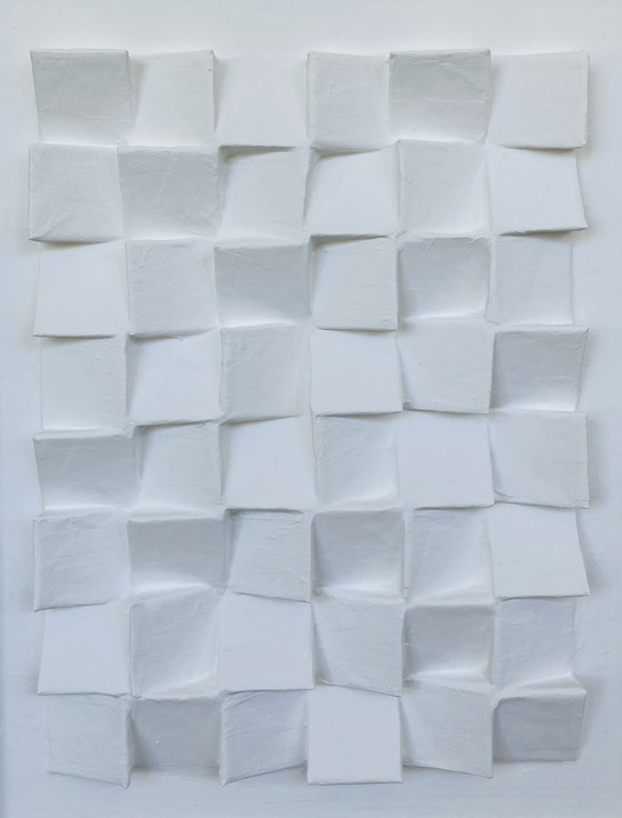 Image 1 of Jan Hendriks - Abstract Minimalist White 3D Artwork