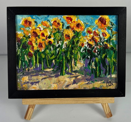 Image 1 of Sunflowers Grow in the Field