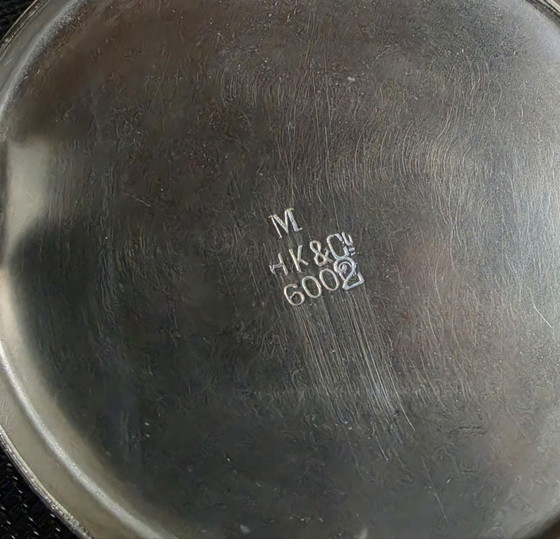 Art Deco milk jug with sugar bowl, HK&Co, Tableware, Metal, Silver (photo 4 of 12)