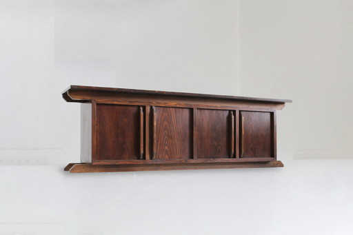 Vintage Italian large sideboard sideboard solid wood