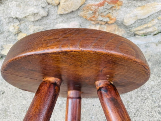 Sgabello Berger vintage, alto, in frassino, di Charlotte Perriand, anni '50 – Sgabelli, Legno (photo 30 of 32)