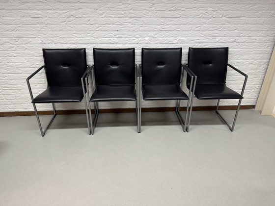 Image 1 of 4x arco frame pelle nera