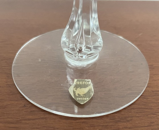 Orrefors - Set of five crystal cognac or brandy glasses - Coronation model, Glass & Decanter, Transparent (photo 6 of 8)