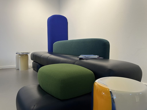 Designer Leolux Sofa - Blauer Akzent