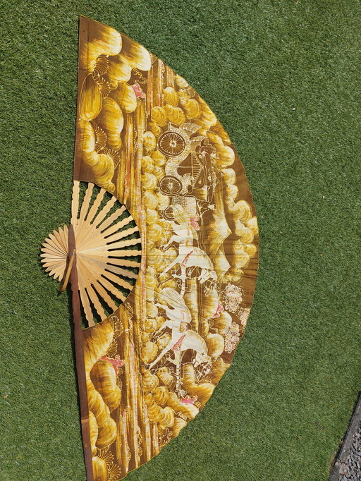 Large fabric fan 140x80 cm