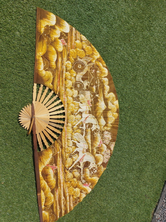 Image 1 of Large fabric fan 140x80 cm