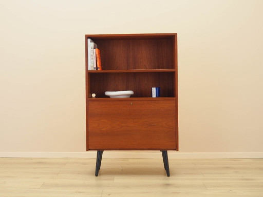 Teakhouten boekenkast, Deens design, jaren 70, gemaakt in Denemarken.