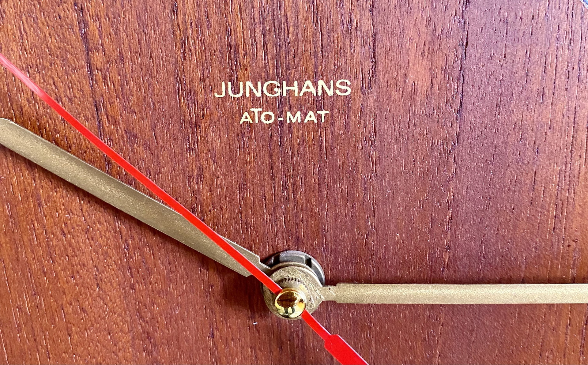 Junghans Ato Mat wall clock 60s Mid - Century | Whoppah