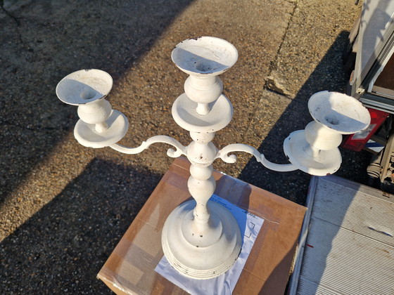 Image 1 of Beautiful antique metal candlestick