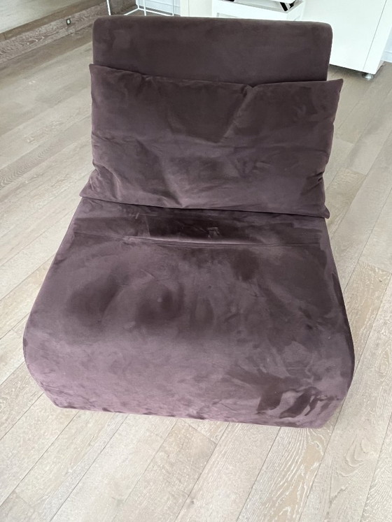 Alcantara armchair Downtown, Ligne Roset, from collection with Red Dot Design award, Cinna, Textile, Metal (photo 2 of 5)
