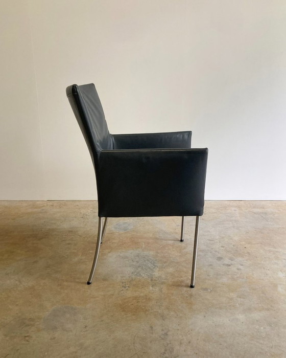 Image 1 of 2x Bert Plantagie Arc eetkamerstoel leer