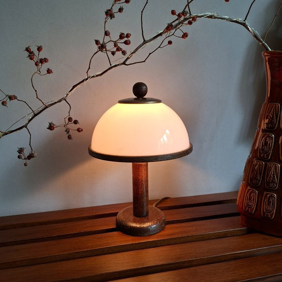 Mushroom Table Lamp Steinhauer 1970s – Glass, Metal (photo 3 of 7)