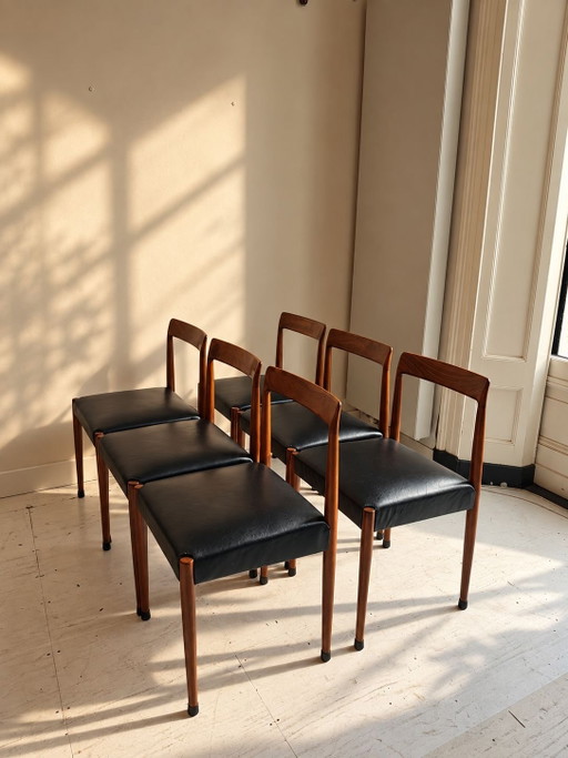 Sillas de comedor de diseño Lubke seis veces