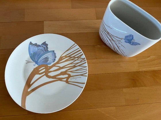 Ciotola decorativa + Vaso con motivi a farfalla – Rosenthal, Vasi, Porcelain (photo 2 of 7)