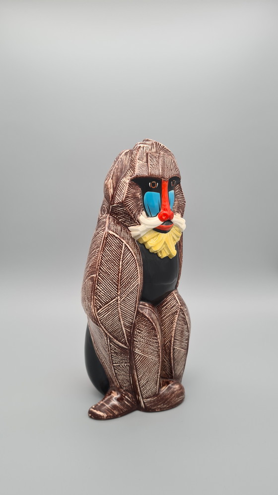 Image 1 of RARE Figurine en porcelaine Goebel - Mandrill / Baboon Modèle 36 703 31 1986 Allemagne de l'Ouest
